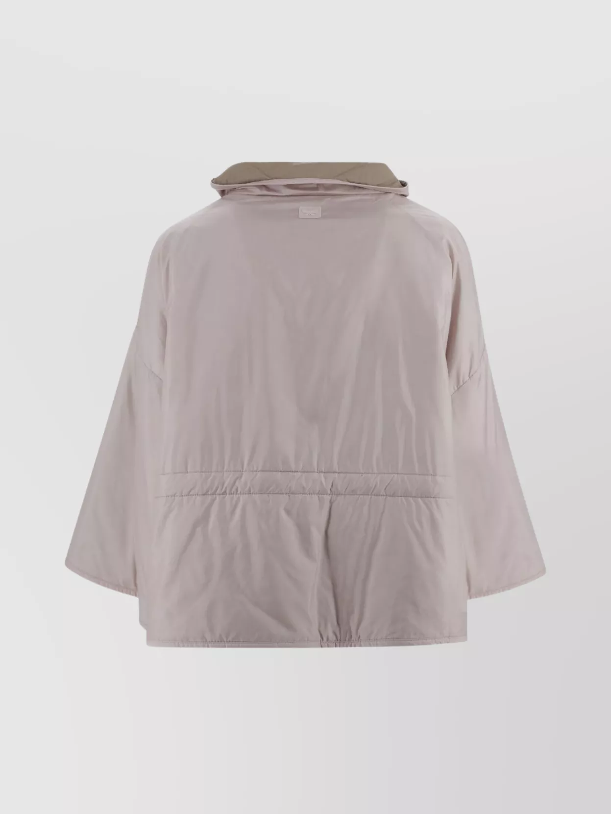 Weekend Max Mara Reversible Waterproof Canvas Jacket With Adjustable Drawstring In Neutral