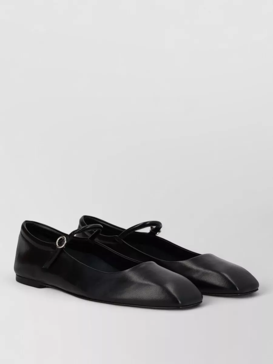 Aeyde Leather Mary Jane Ballerina Shoes