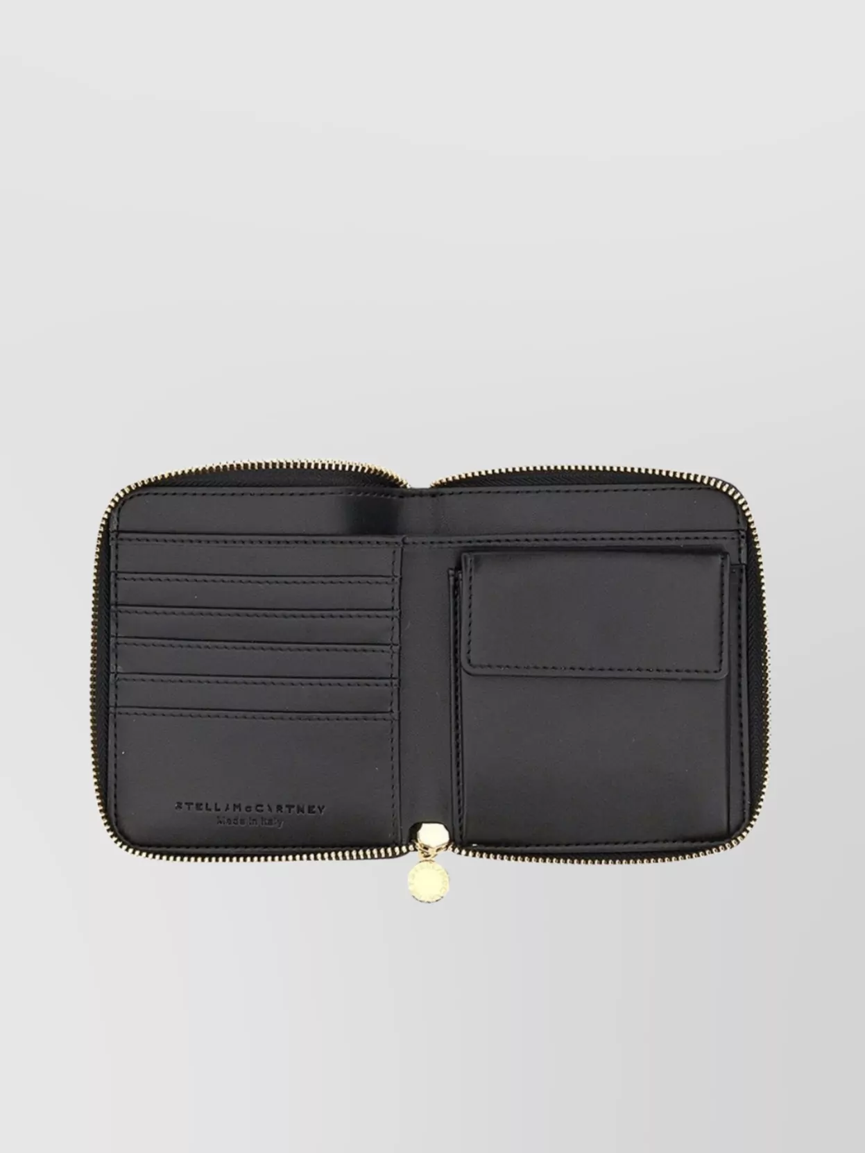 Stella Mccartney Zipper Wallet Textured Finish
