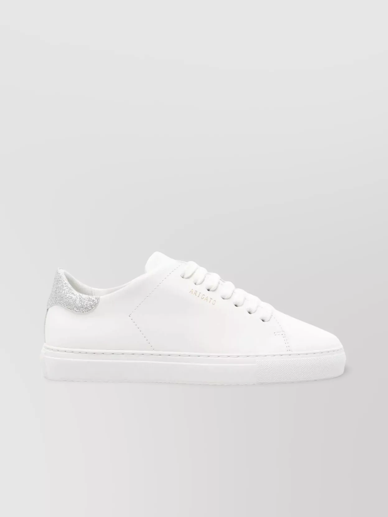 Axel Arigato Glitter Flat Sole Sneaker In White