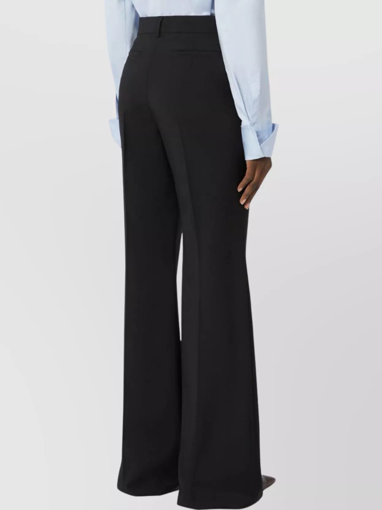 Sportmax Wool Stretch Flare Trousers