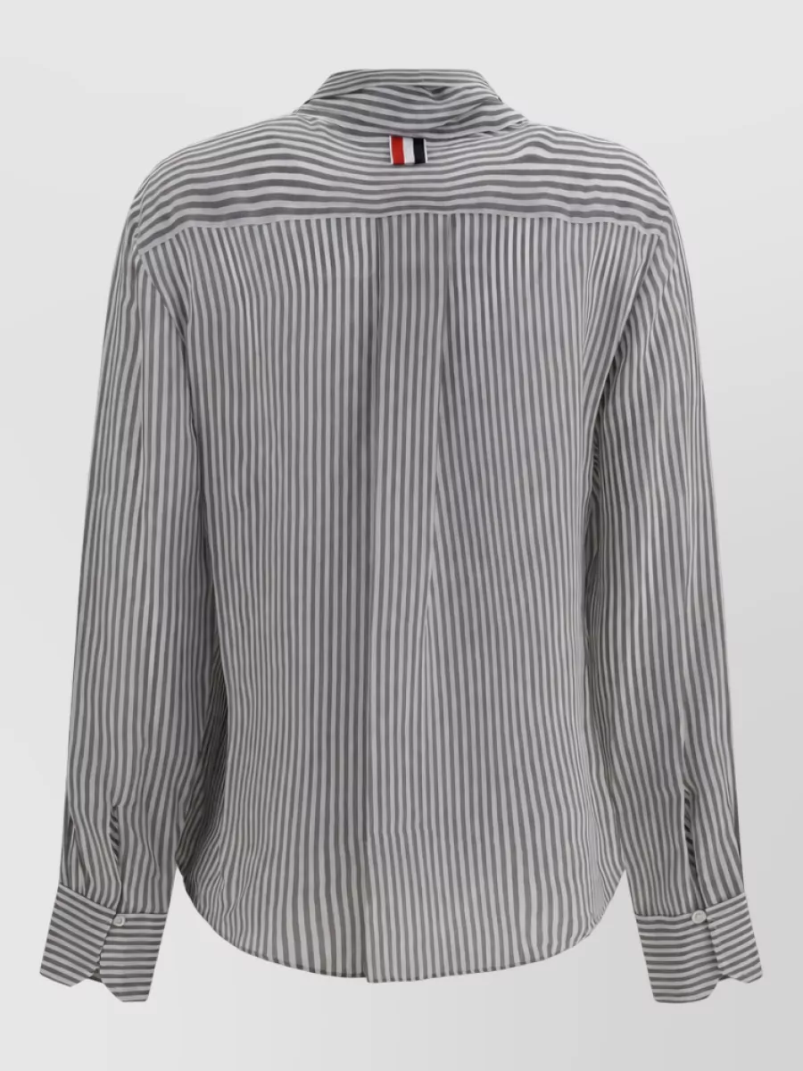 Thom Browne Striped Silk Shirt