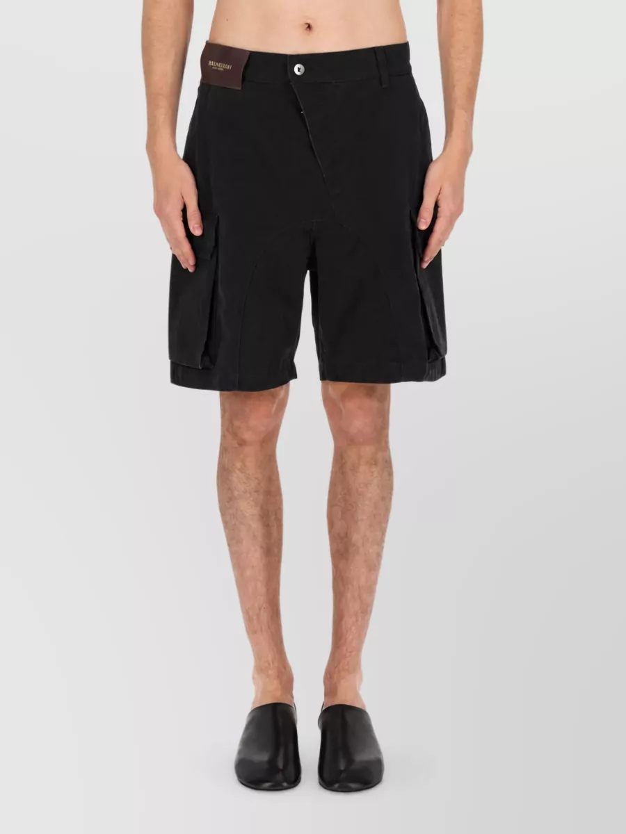 Jw Anderson Cotton Logo Patch Shorts