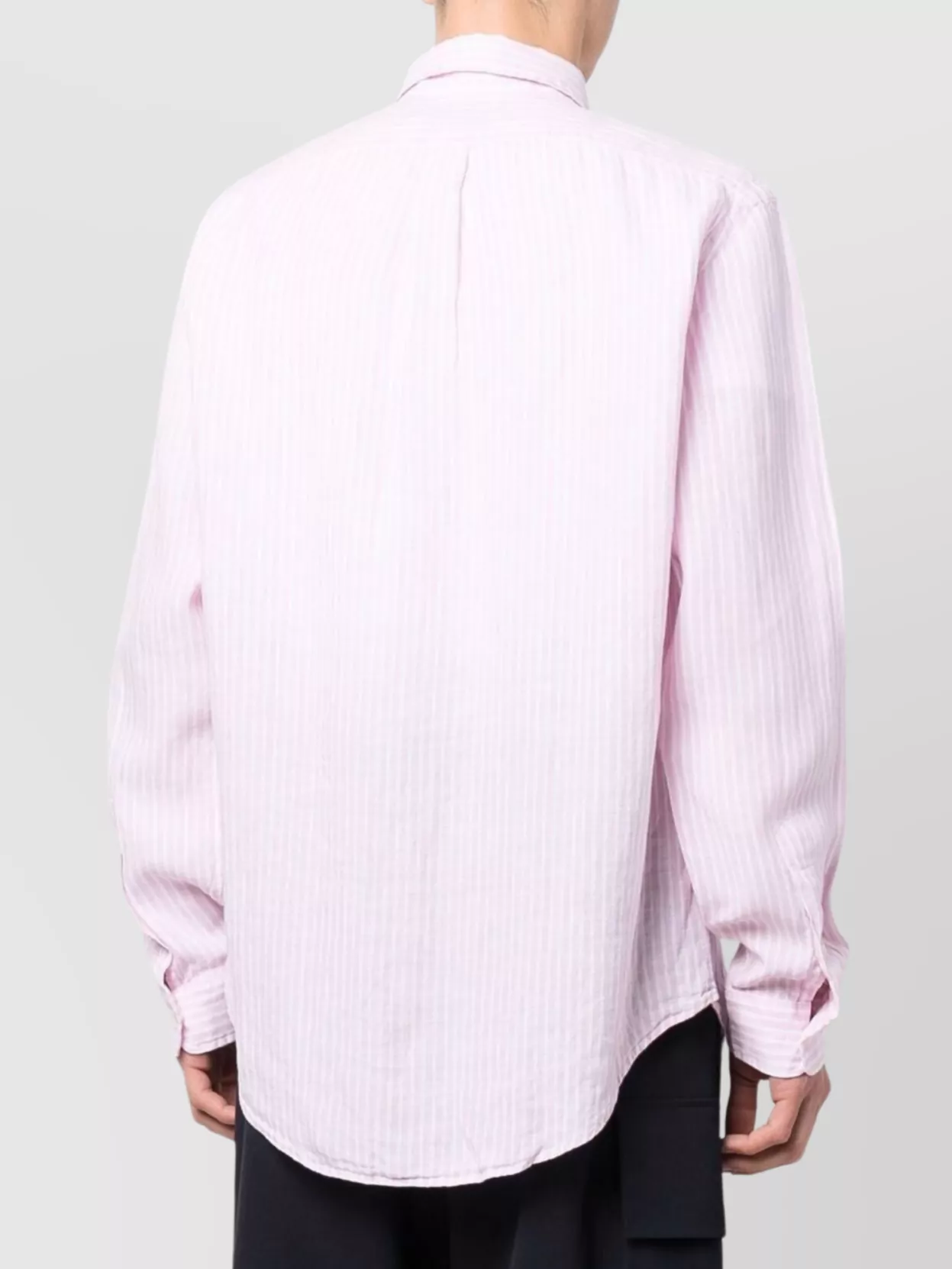 Ralph Lauren Logo Striped Linen Shirt