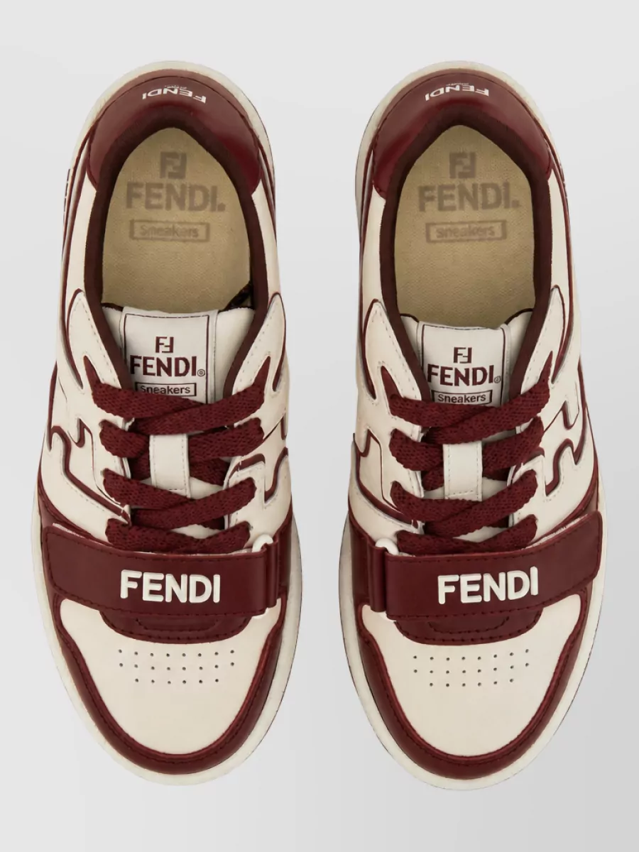 Fendi Leather Low-Top Sneakers