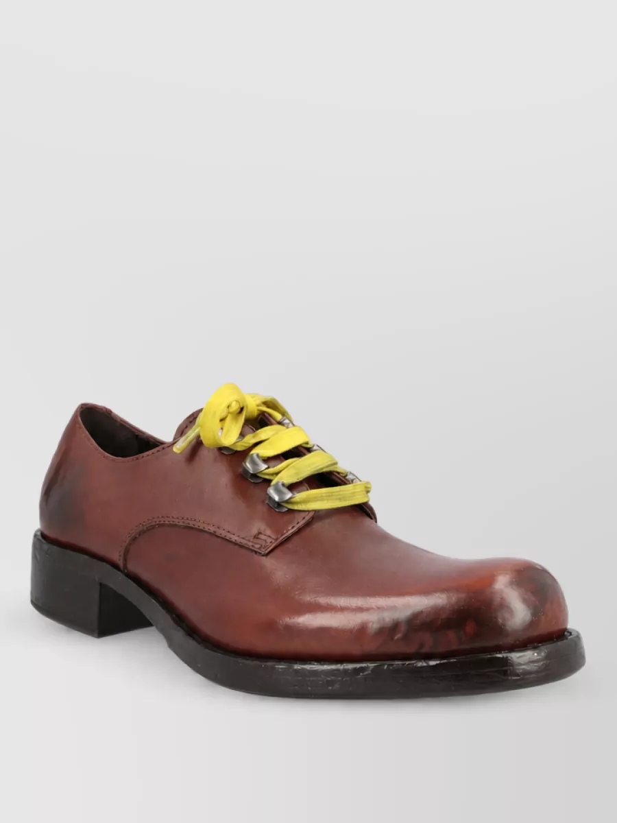 Prada leather lace-up oxford shoes