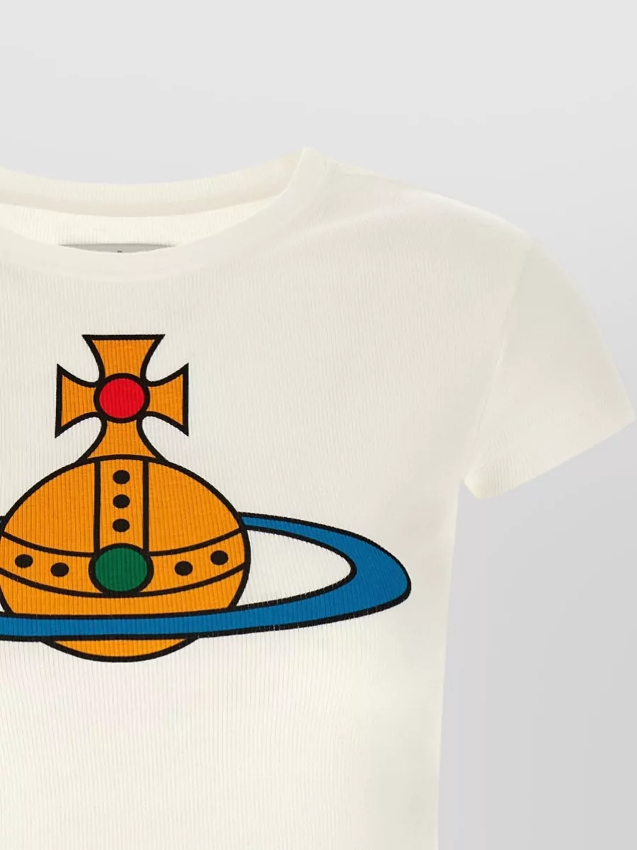 Vivienne Westwood Orb Baby Peru Ribbed Graphic T Shirt