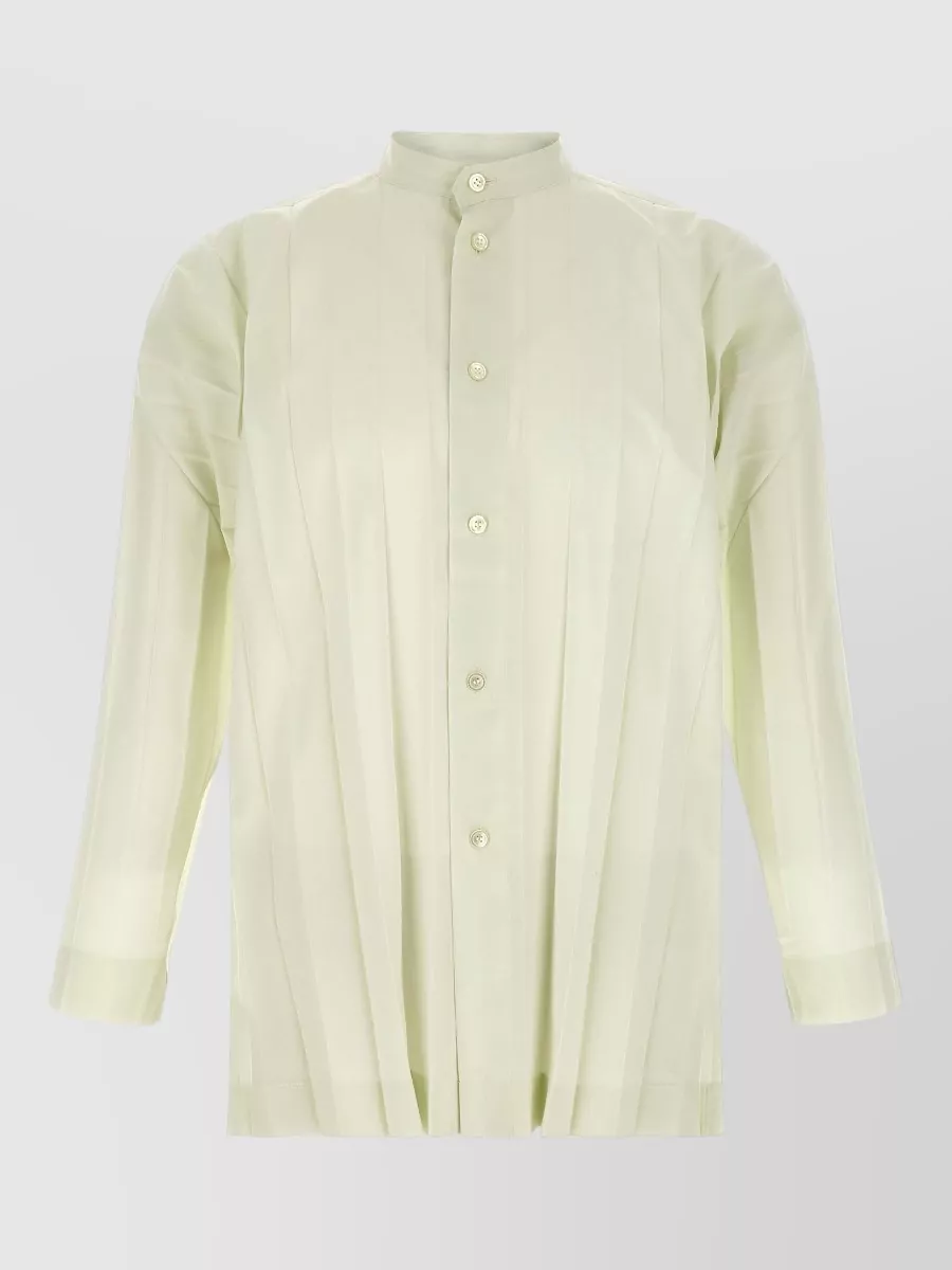 Homme Plisse Issey Miyake pleated long-sleeve shirt