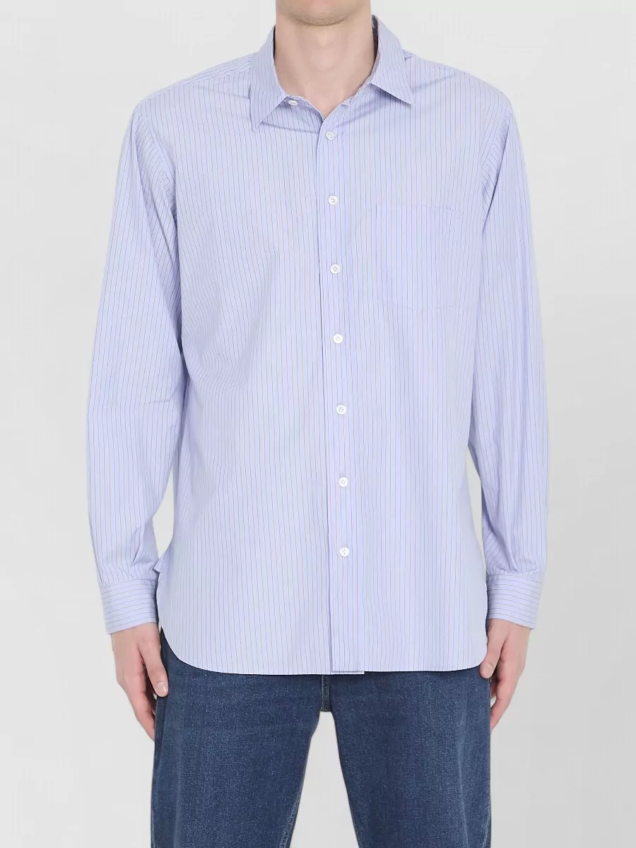 The Row striped cotton regular-fit shirt