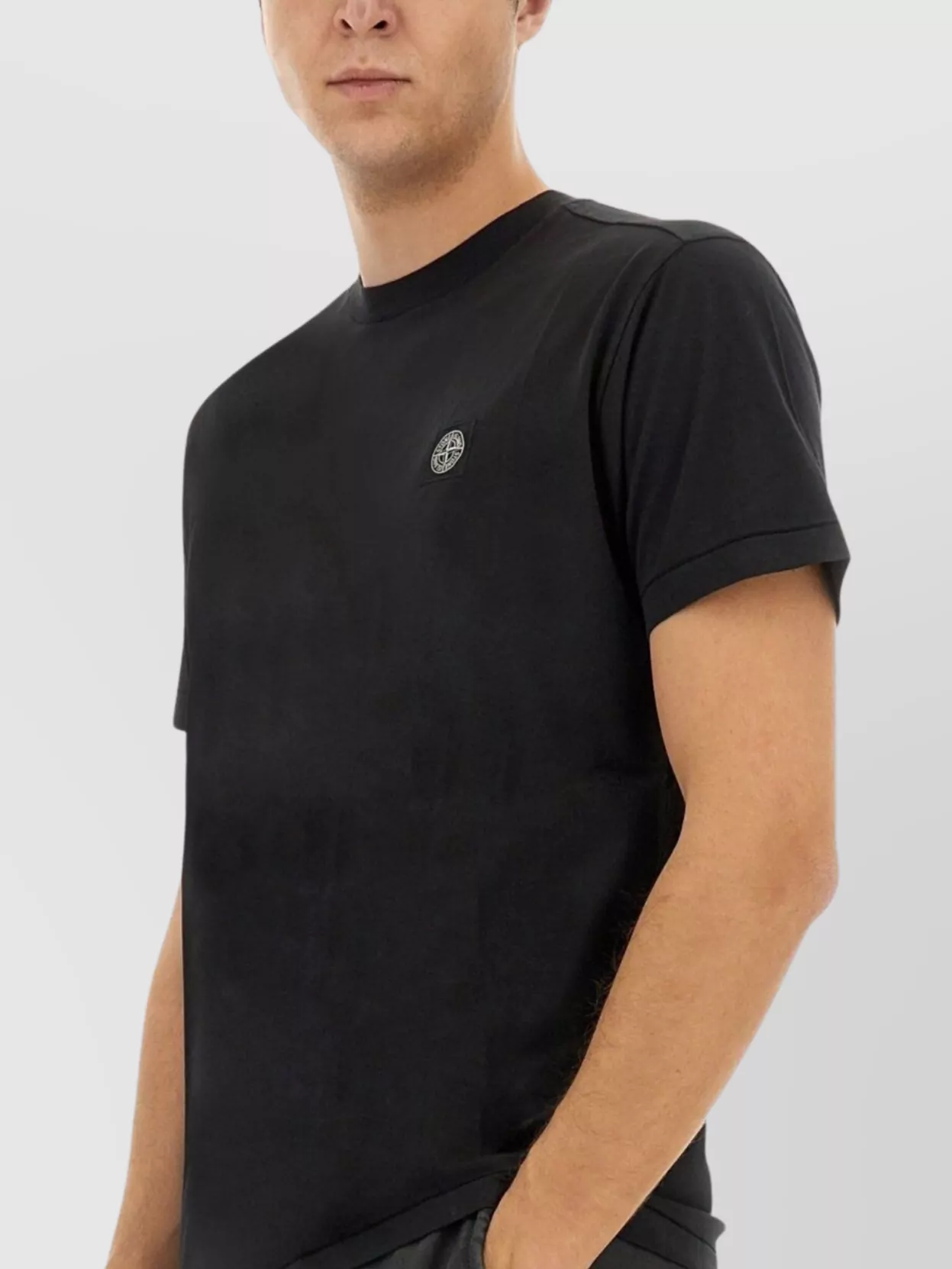Stone Island Logo Crew Neck T-Shirt