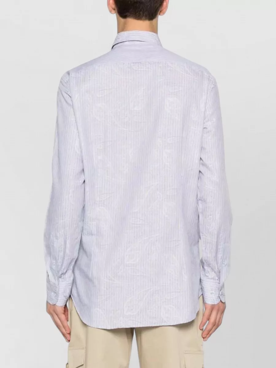 Etro Striped Paisley-Print Shirt