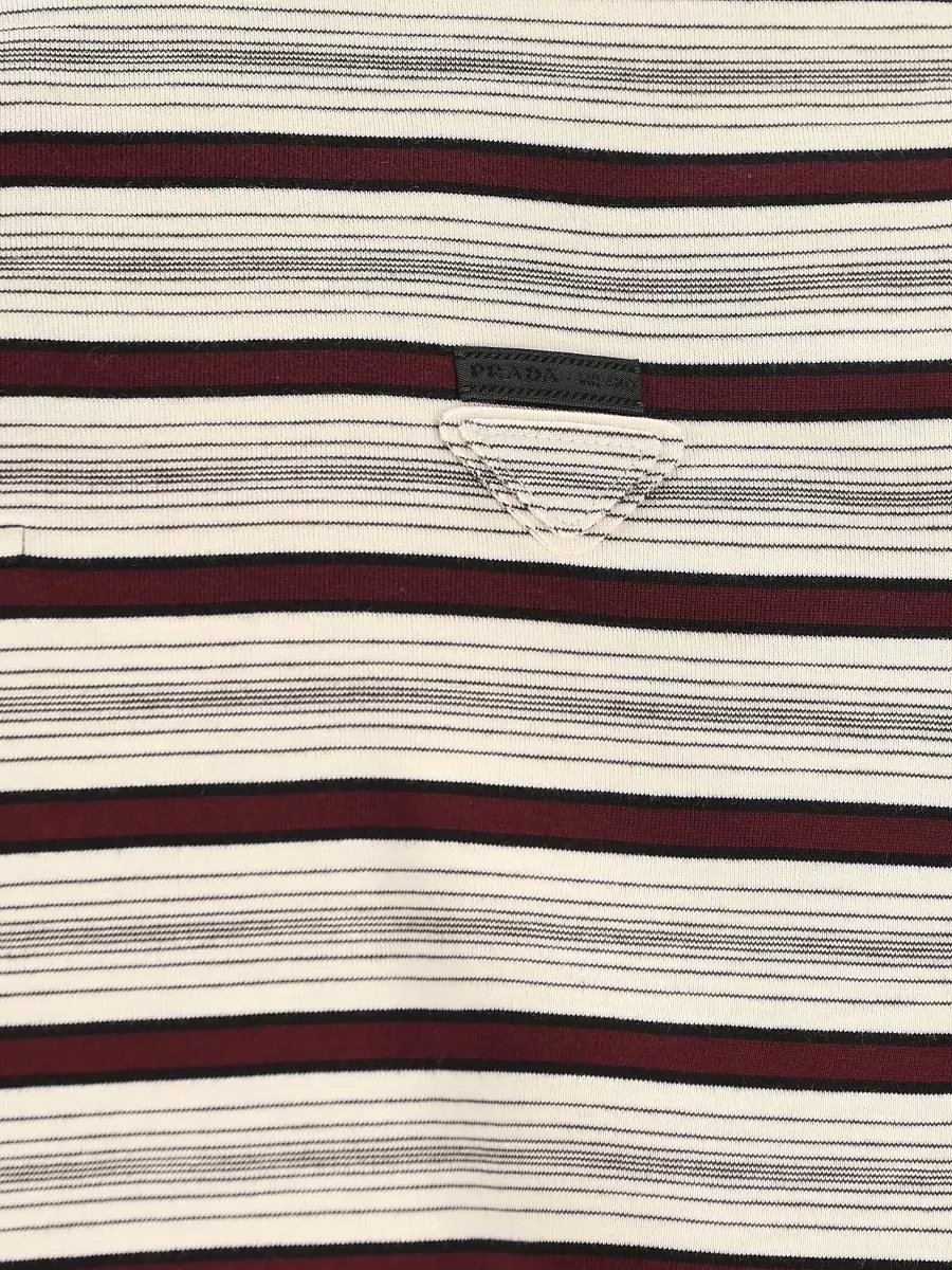 Prada Striped Cotton Polo Shirt