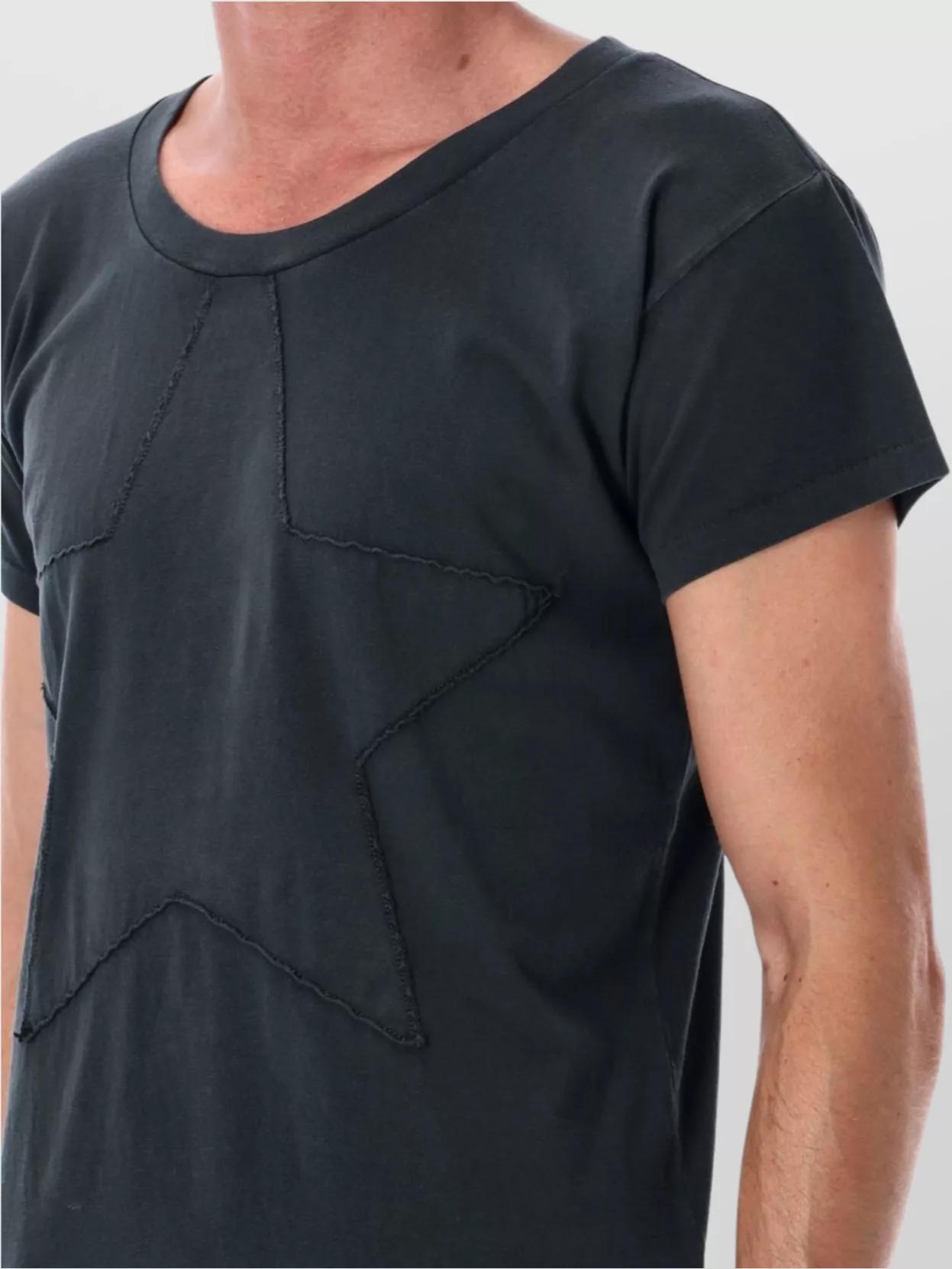 Mm6 Maison Margiela Star Design Round Neck Short Sleeves T-Shirt