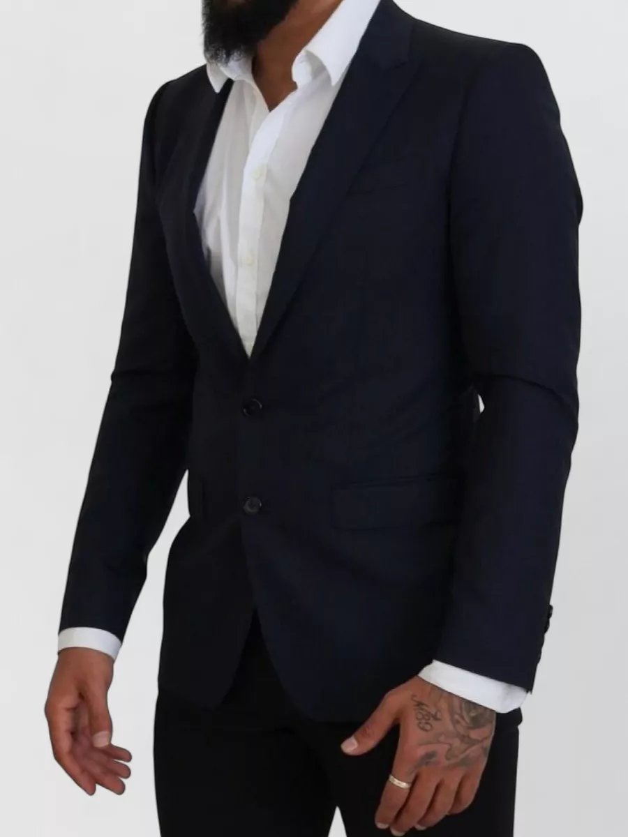 Dolce&Gabbana Wool Silk Slim-Fit Blazer