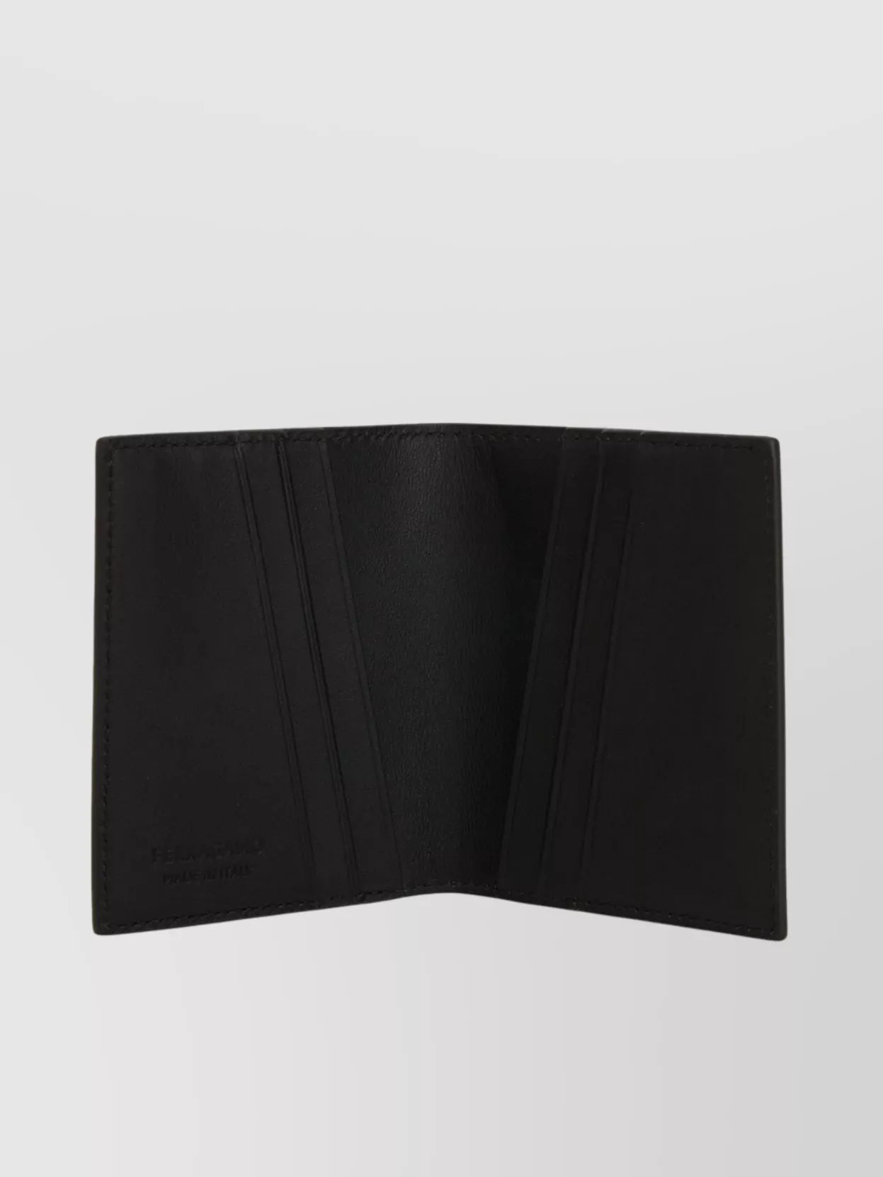 Ferragamo Leather Bi-Fold Wallet With Sleek Design