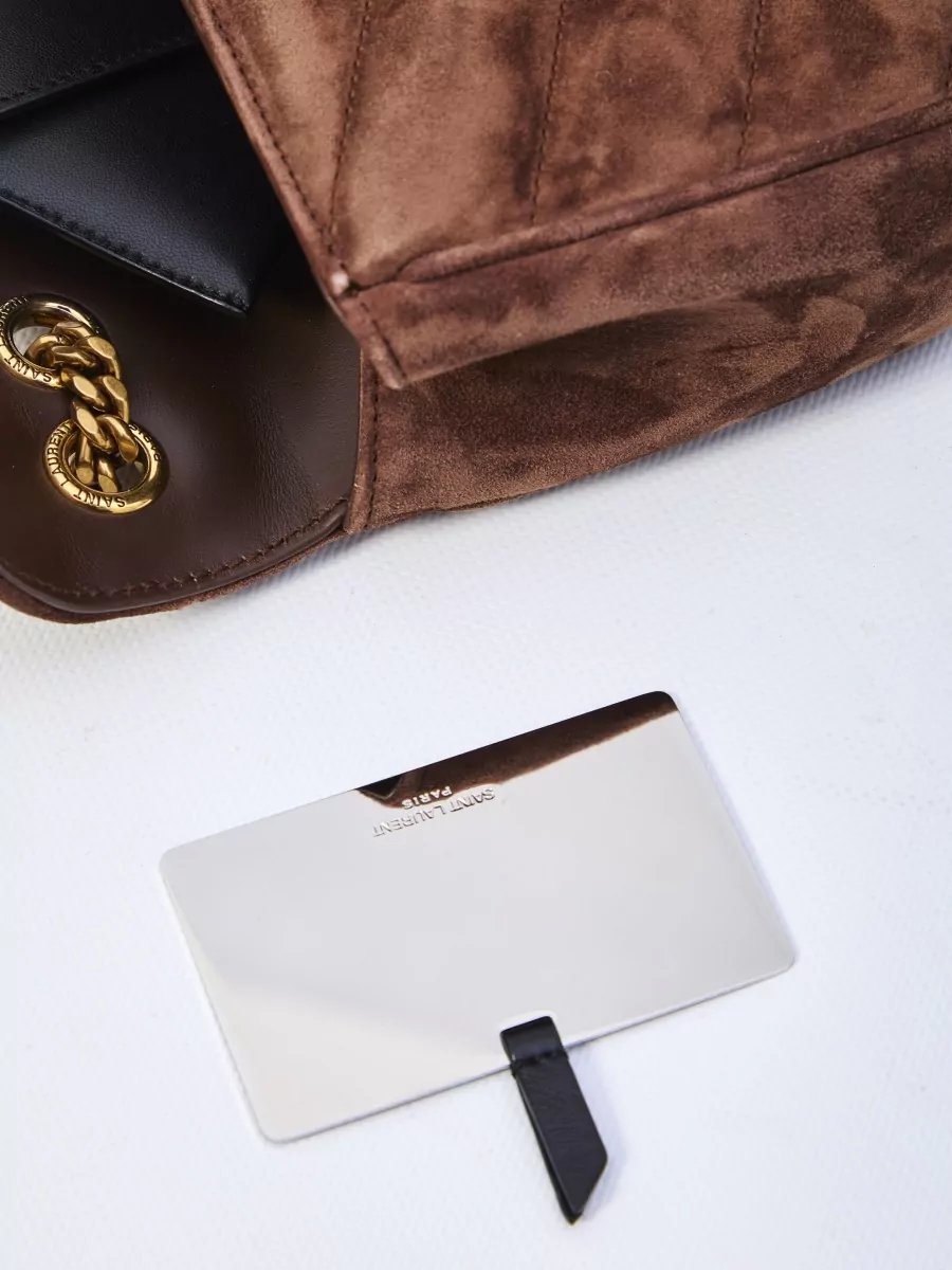 Saint Laurent Loulou Small Chain Shoulder Suede Bag