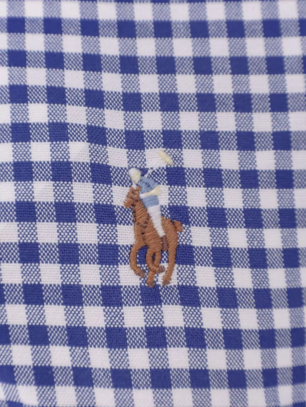 Polo Ralph Lauren Cotton Shirt Featuring Logo And Checkered Pattern