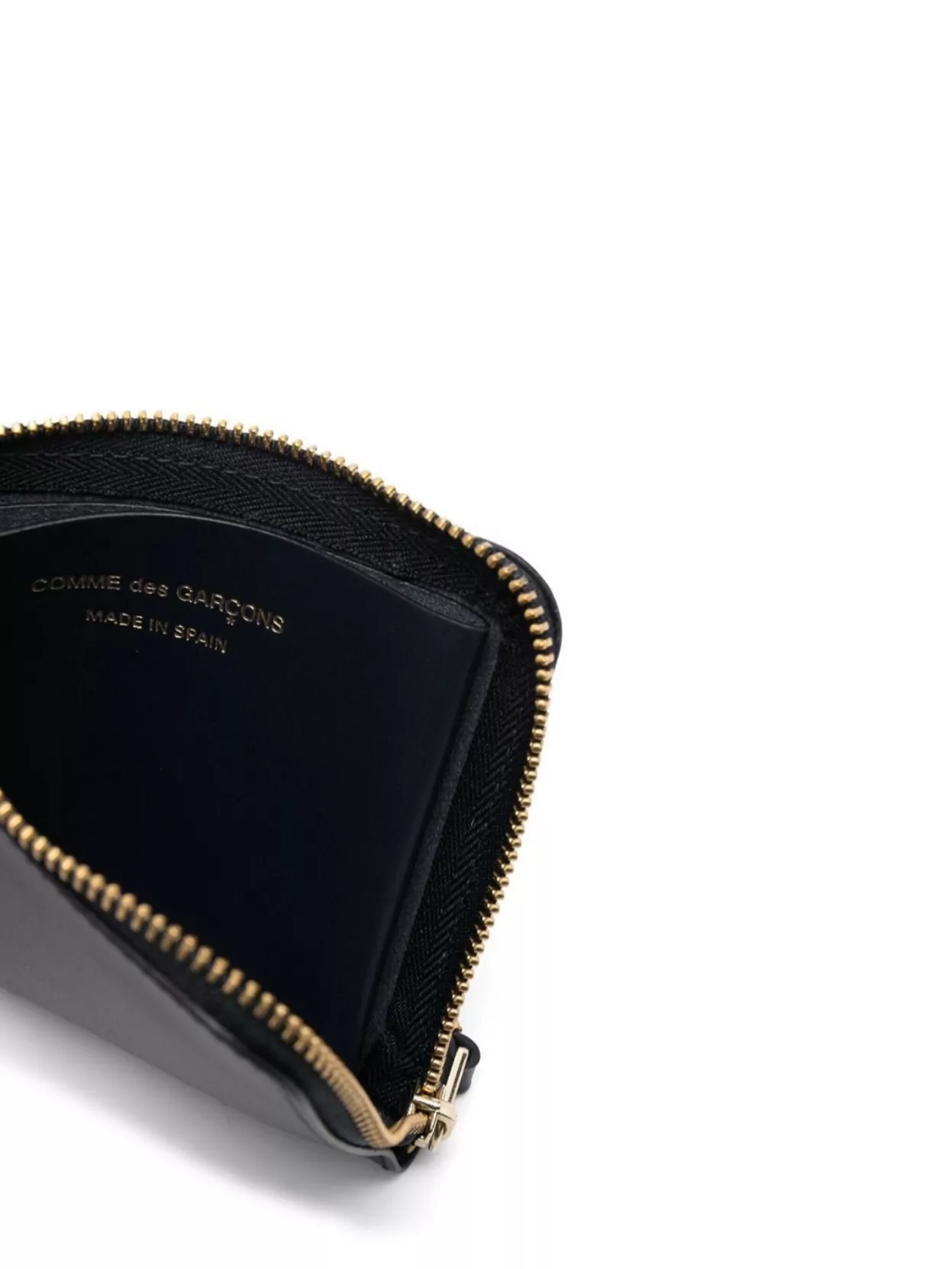 Comme Des Garçons Streamlined Leather Line With Smooth Finish