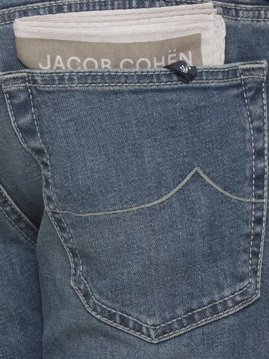 Jacob Cohen Straight Cut Jeans Five Pocket Handkerchief