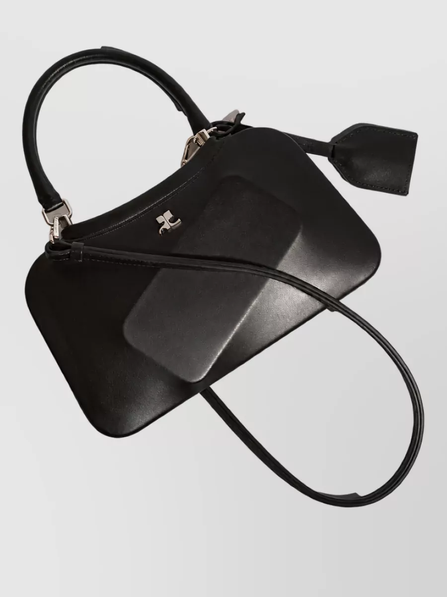 Courrèges Small Faux Leather Shoulder Bag