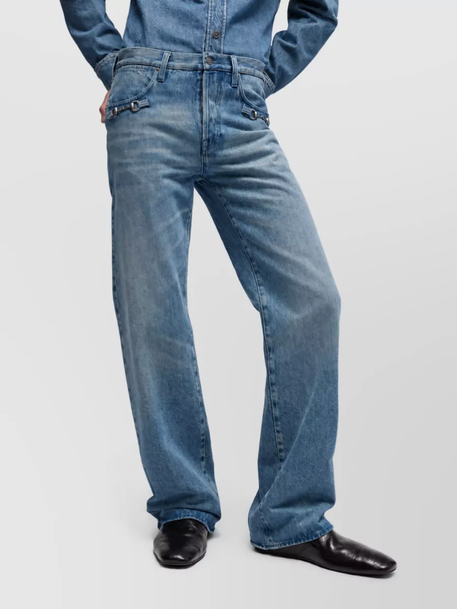Gucci Denim Low-Rise Flared Jeans