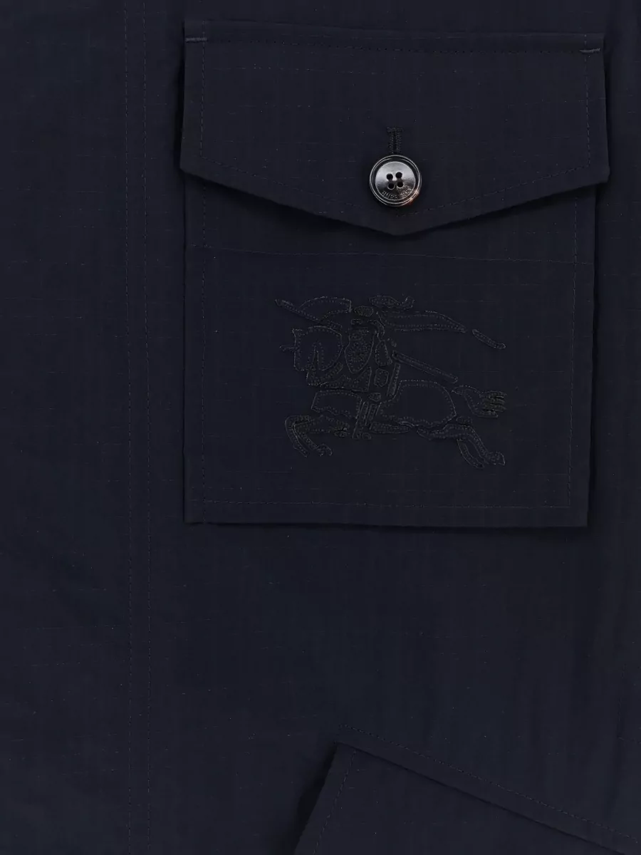 Burberry Nylon Single-Breasted Jacket