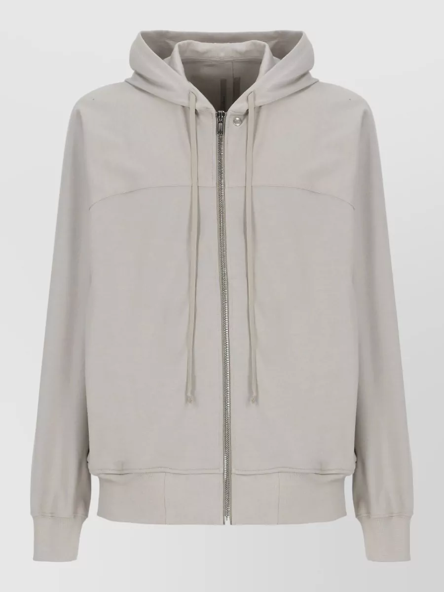 Rick Owens Cotton hooded zip sweatshirt
