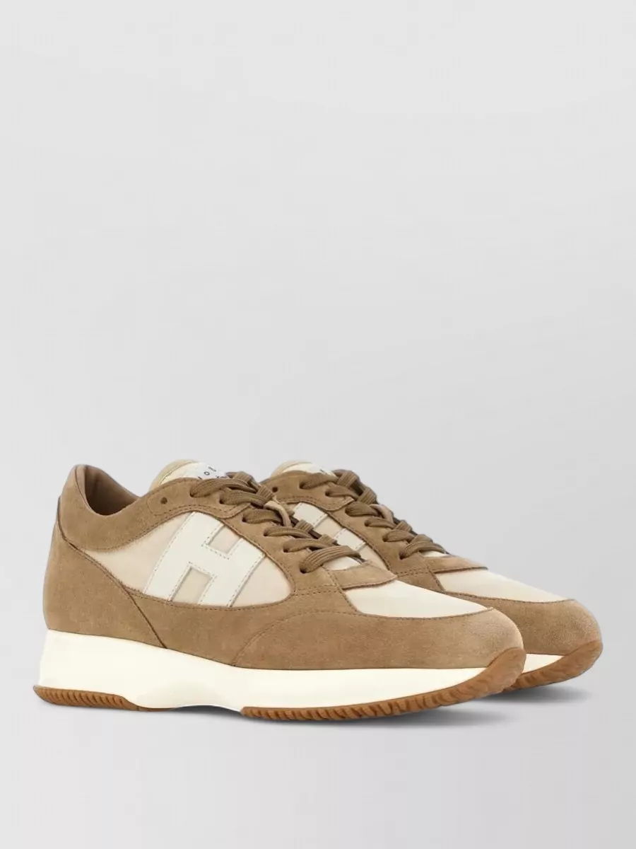 Hogan suede leather low-top sneakers