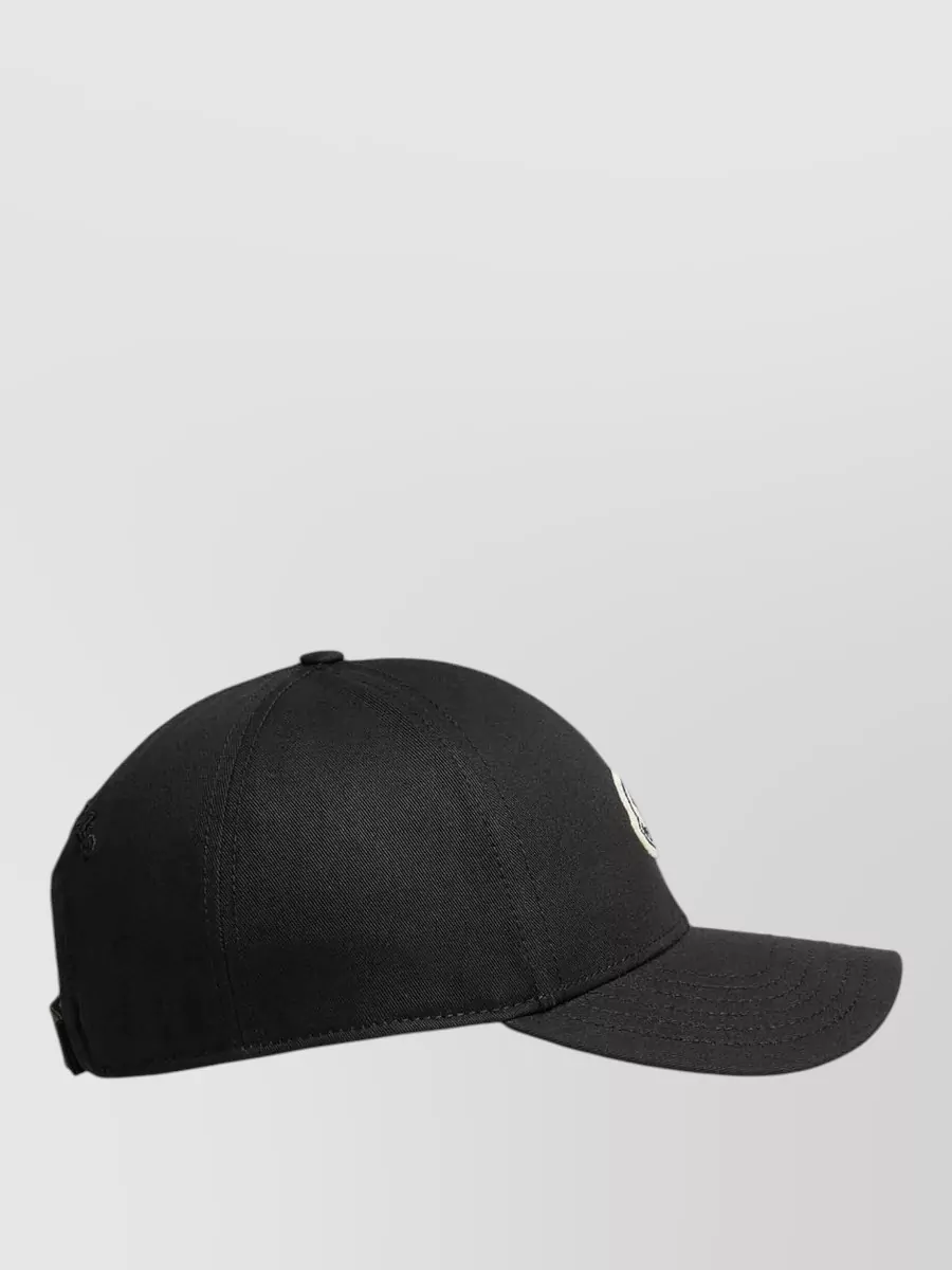 Moncler Baseball Cap Curved Brim Ventilation Eyelets