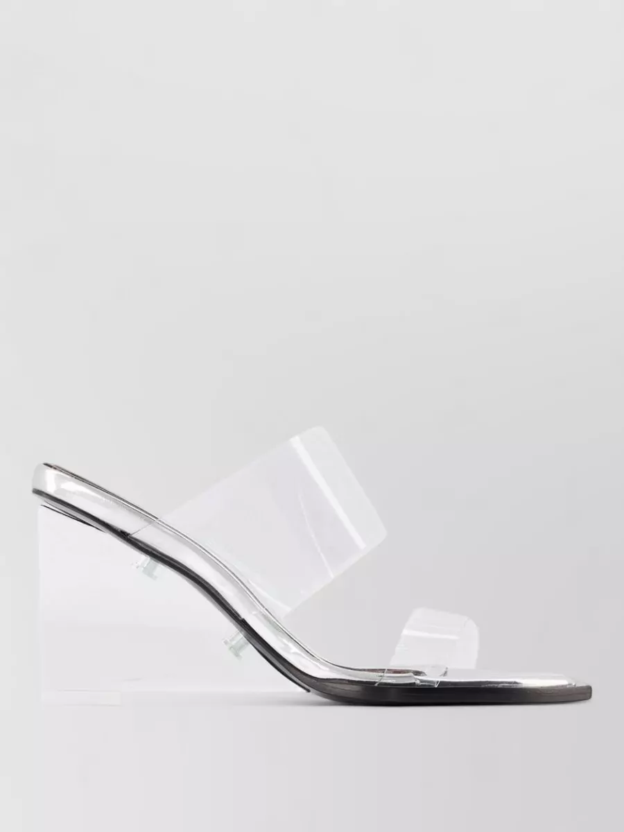Alexander Mcqueen Leather Square-Toe Sandals