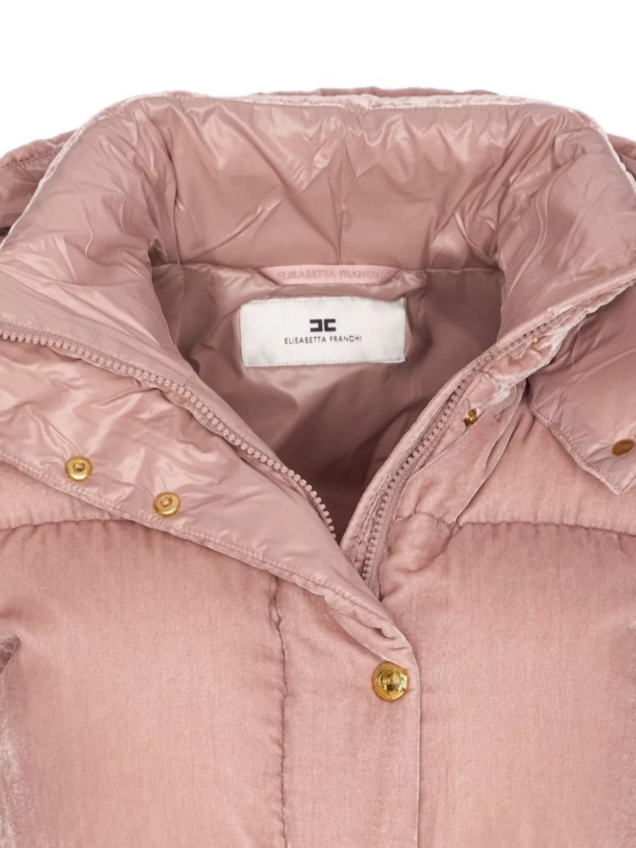 Elisabetta Franchi Hooded Padded Long Sleeve Jacket