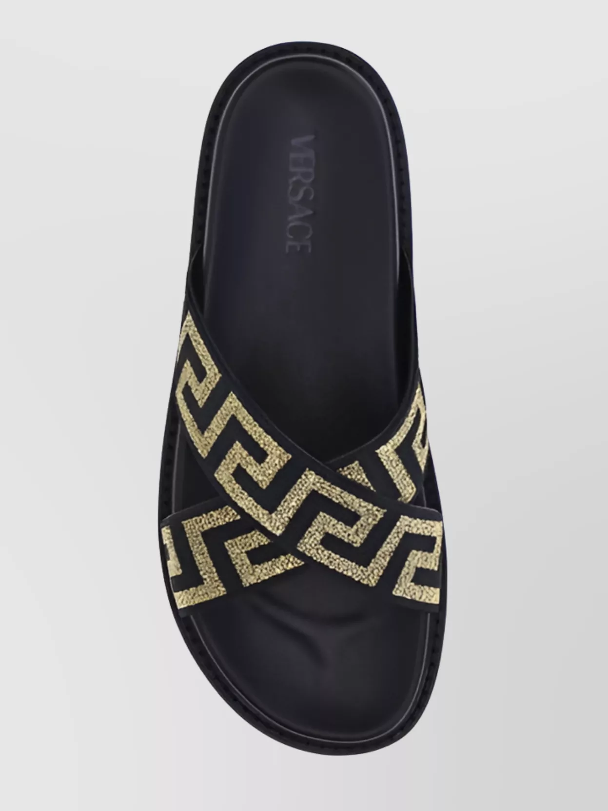 Versace Iconic Greca Motif Nappa Sandals