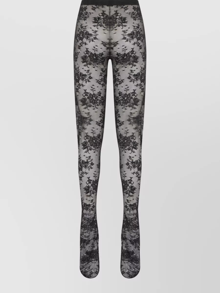 Balenciaga floral lace tights