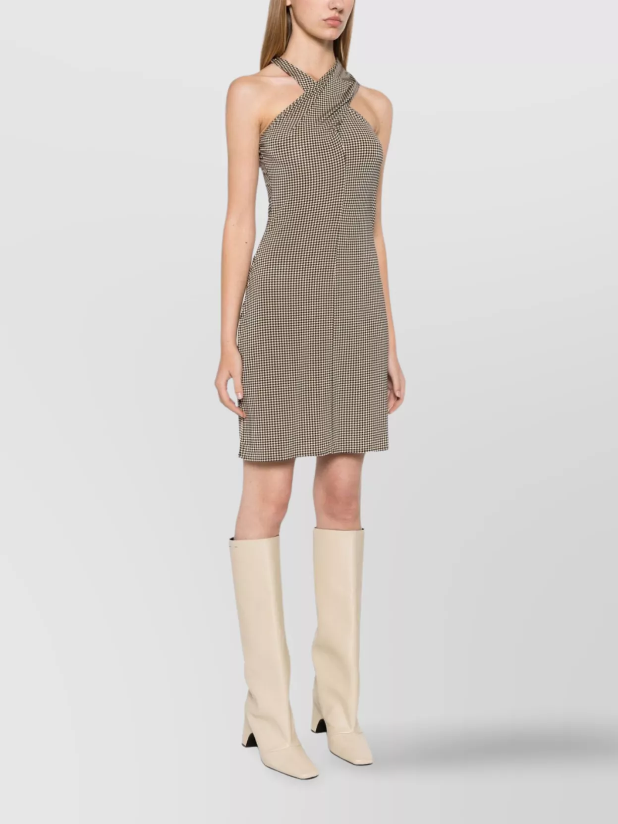Courrèges Crossed Straps Mini Dress