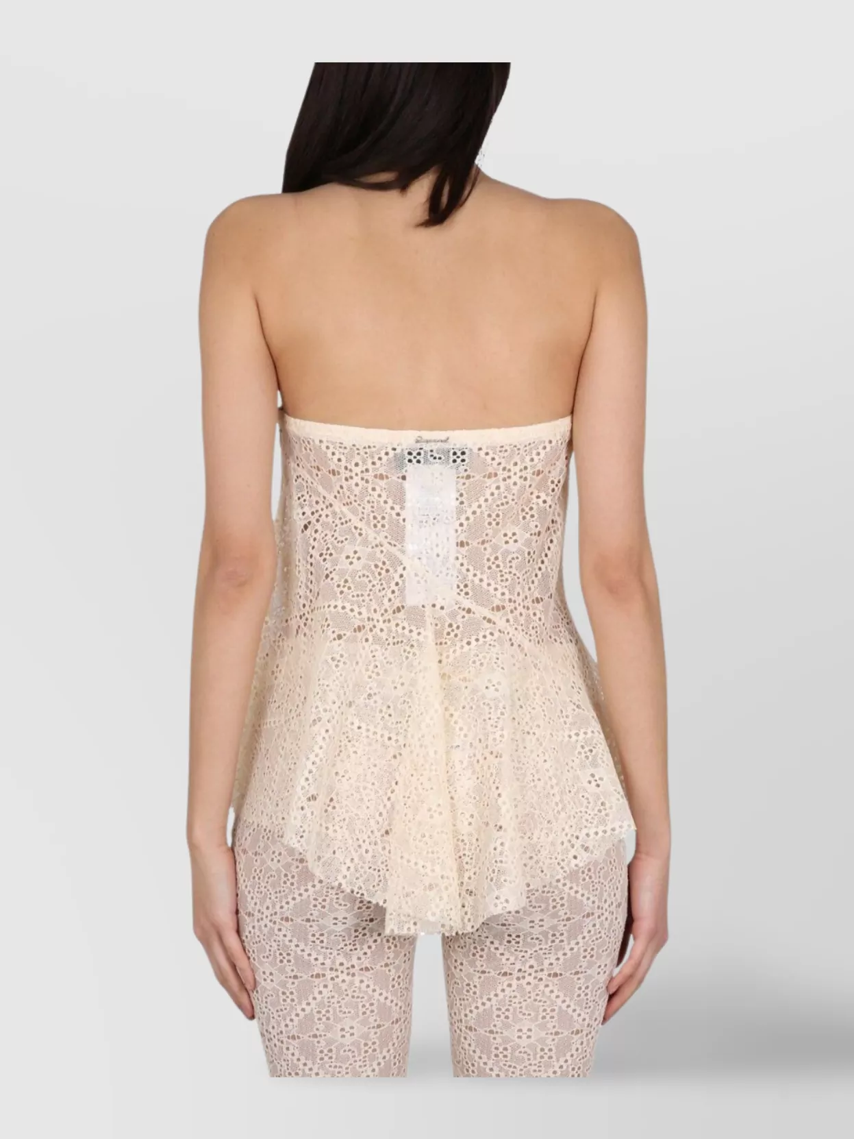 Dsquared2 Embroidered Lace Crop Top