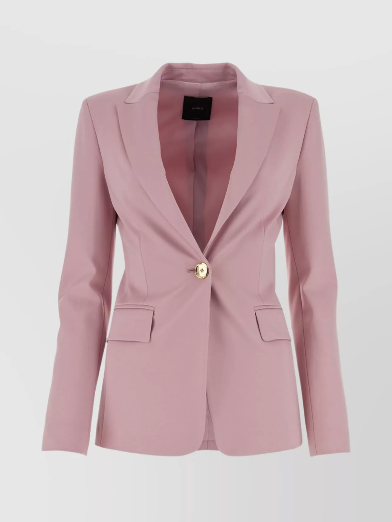 Shop Pinko Tailored Jacket With Structured Shoulders And Flap Pockets