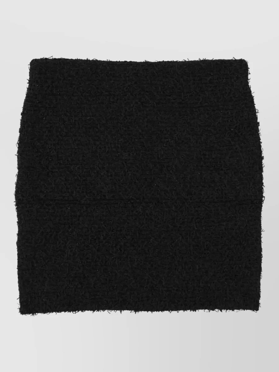 Balmain metallic tweed mini skirt