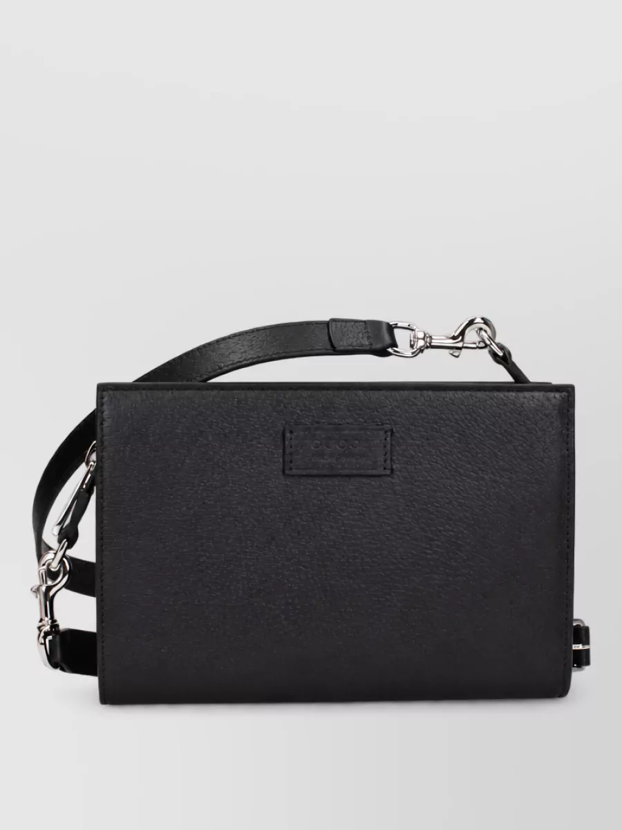 Gucci leather clutch bag