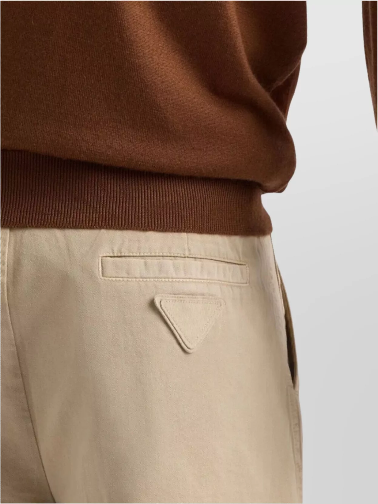 Prada Vintage Effect Cotton Bermudas