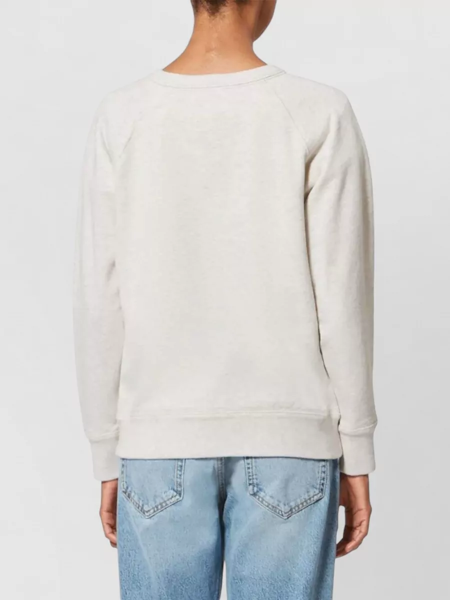 Isabel Marant Etoile Logo Sweatshirt Crewneck Long Sleeves Ribbed Cuffs Hem