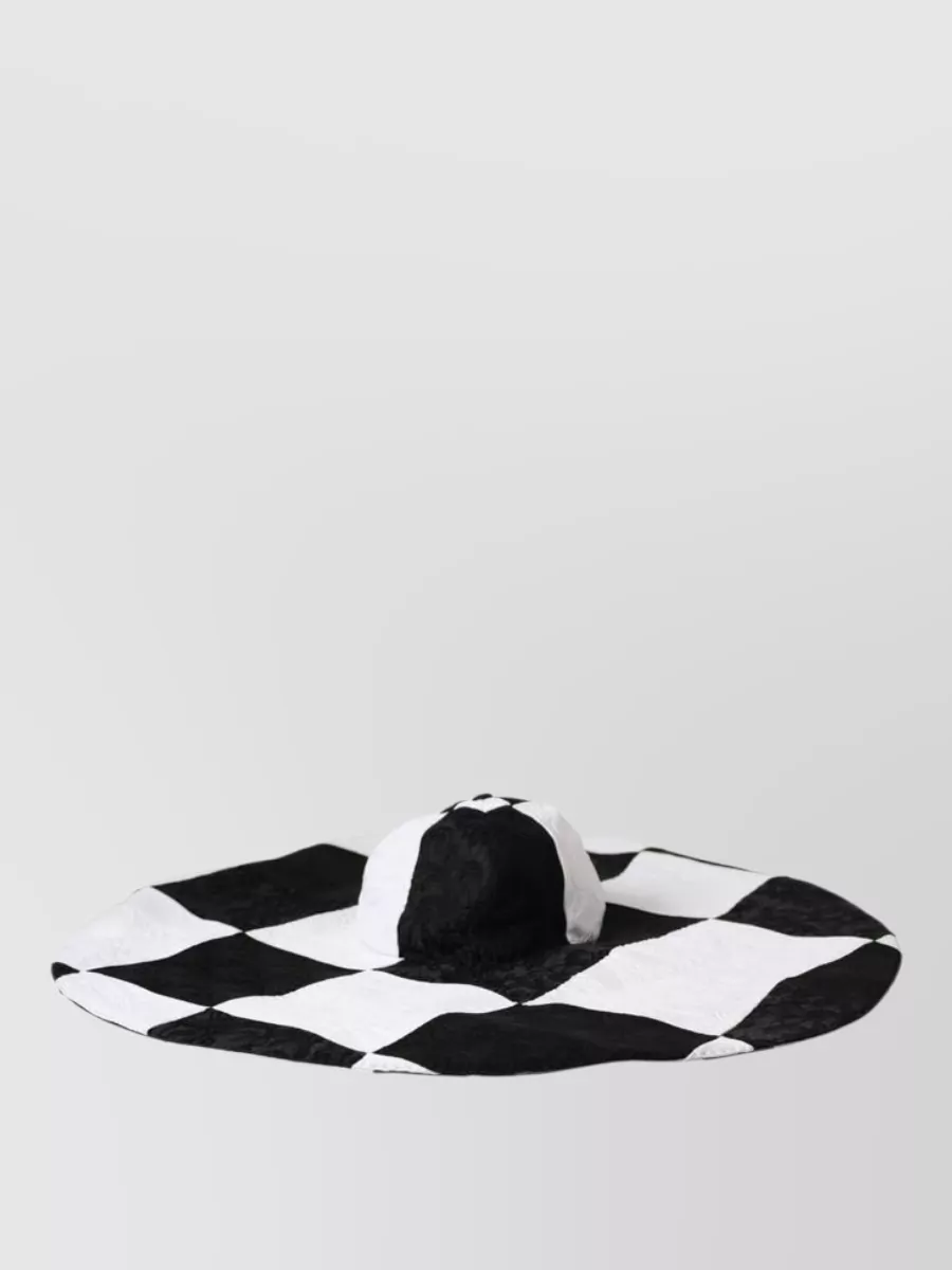 Dolce&Gabbana Checked Quilted Sun Hat
