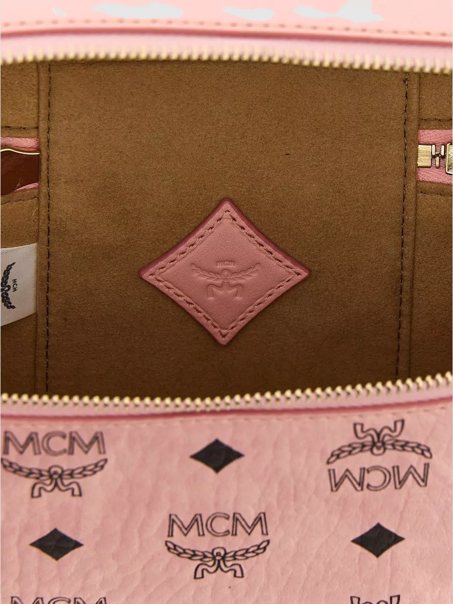 Mcm Aren Printed Canvas Cross-Body Bag
