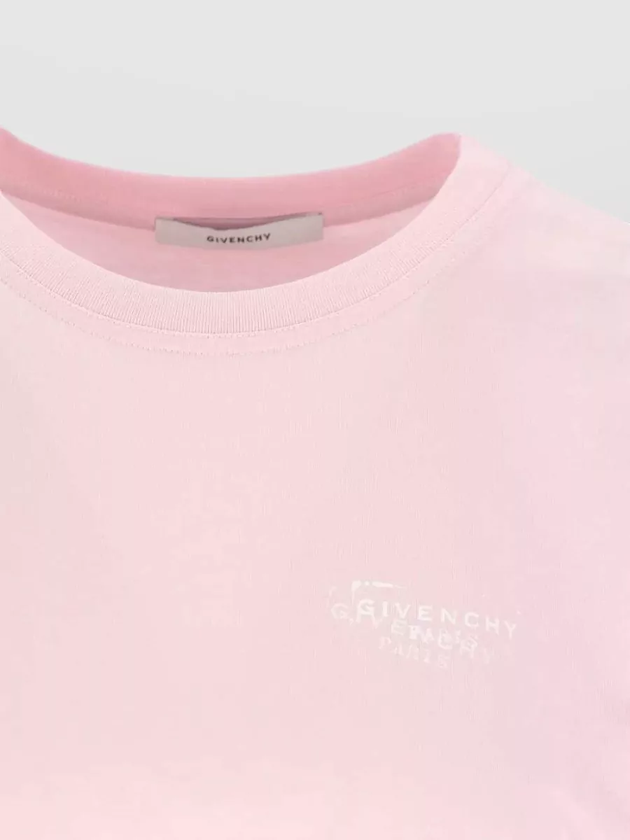 Givenchy Crew Neck Short Sleeve Straight Hem Tshirt