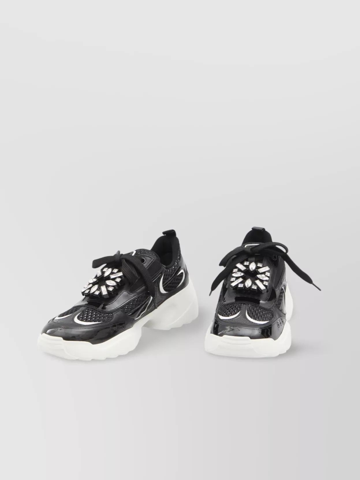 Roger Vivier Run Crystal Buckle Sneakers
