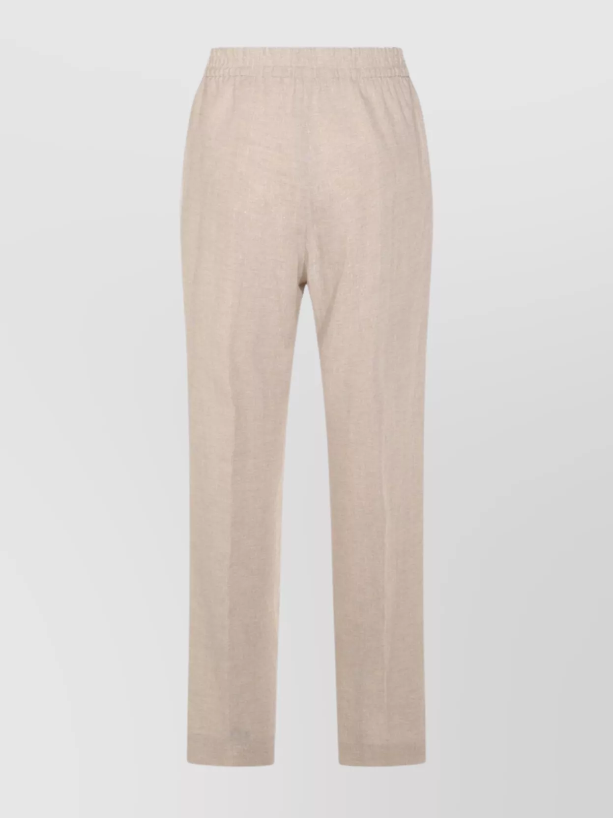 ELEVENTY ELASTIC WAISTBAND STRAIGHT LEG LIGHTWEIGHT TROUSERS