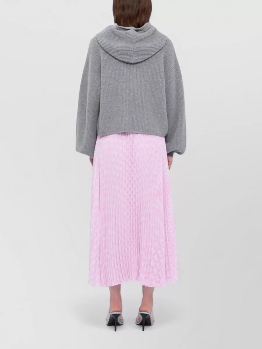 Msgm Pleated Midi Skirt