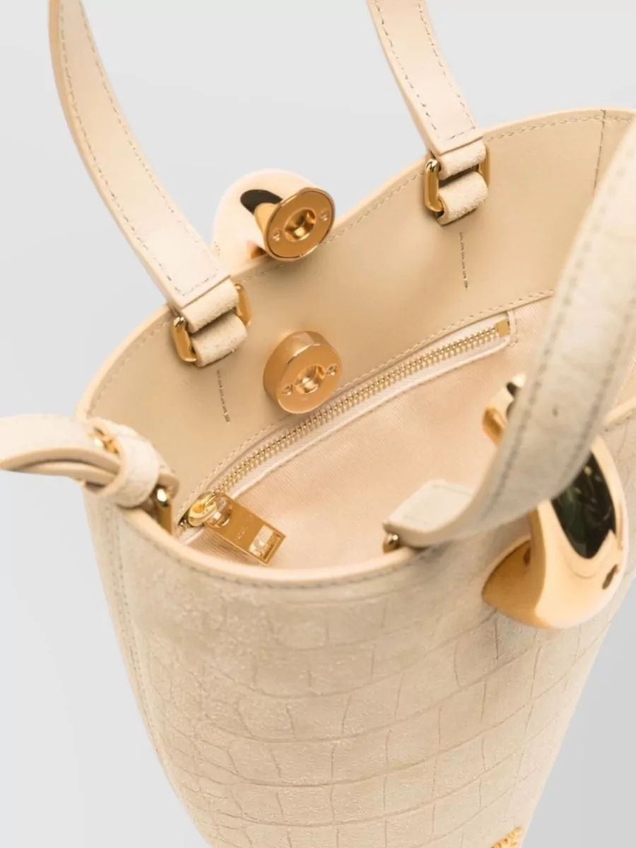 Jacquemus Le Petit Bambola Leather Shoulder Bucket Bag