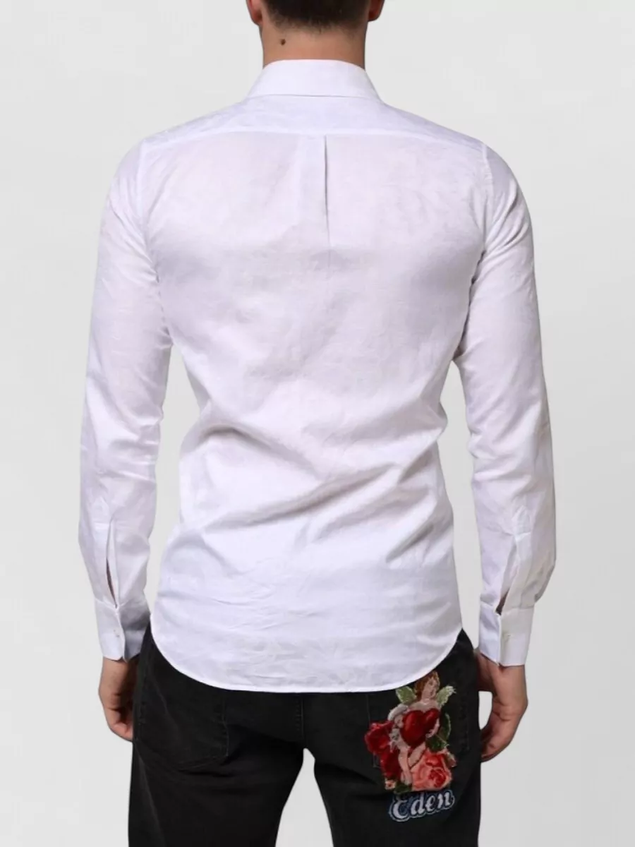Dolce&Gabbana Paisley Jacquard Long-Sleeve Shirt