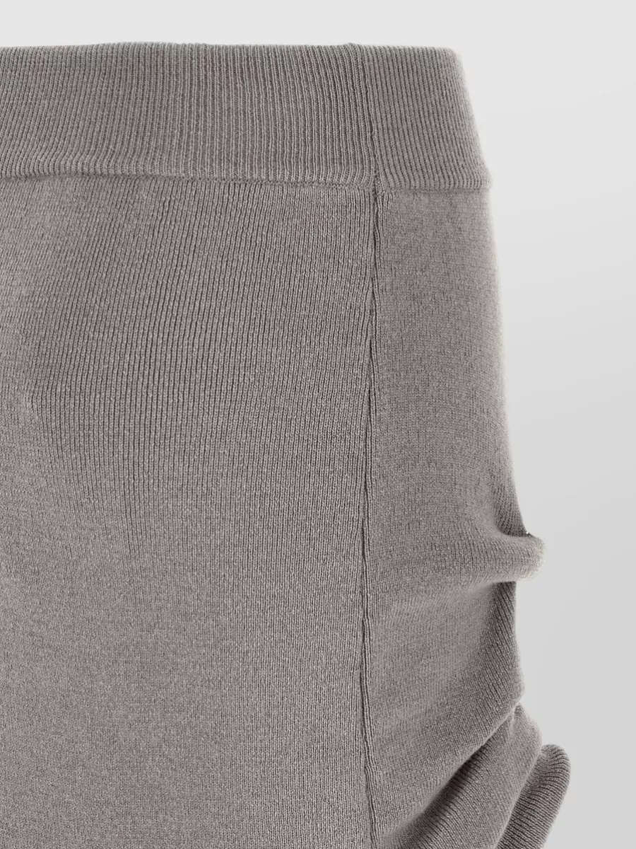 Giuseppe Di Morabito Wool Asymmetric Draped Knit Skirt