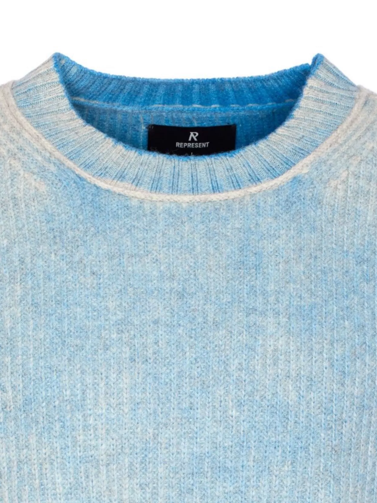 Represent Crewneck Long Sleeve Knitwear With Ribbed Texture In Multi